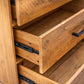 Rustic Classics Dresser Cypress Reclaimed Wood 6 Drawer Dresser in Spice