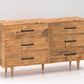 Rustic Classics Dresser Cypress Reclaimed Wood 6 Drawer Dresser in Spice