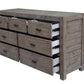 Rustic Classics Dresser Whistler Reclaimed Wood 7 Drawer Dresser in Grey