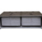 Rustic Classics Dresser Whistler Reclaimed Wood 7 Drawer Dresser in Grey