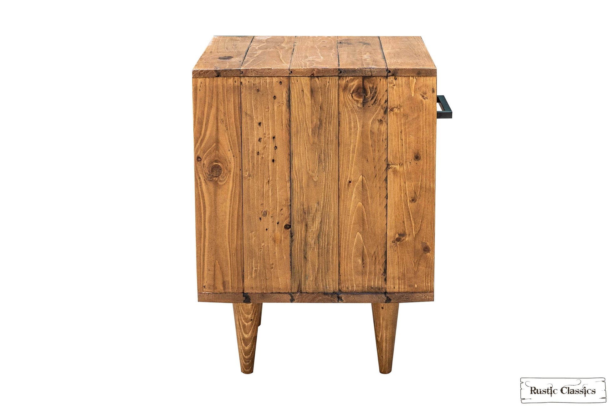 Rustic Classics Nightstand Cypress Reclaimed Wood 1 Drawer Nightstand in Spice