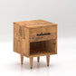 Rustic Classics Nightstand Cypress Reclaimed Wood 1 Drawer Nightstand in Spice
