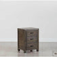 Rustic Classics Nightstand Whistler Reclaimed Wood 3 Drawer Nightstand in Grey