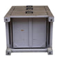 Rustic Classics Nightstand Whistler Reclaimed Wood 3 Drawer Nightstand in Grey