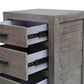 Rustic Classics Nightstand Whistler Reclaimed Wood 3 Drawer Nightstand in Grey