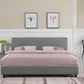 True Contemporary Bed Mirabel Grey Faux Leather Platform Bed Charlotte Grey Tufted Linen Platform Bed with Three Storage Drawers - Available in 3 Sizes