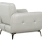 True Contemporary Chair William Tufted Faux Leather Chair - Available in 2 Colours