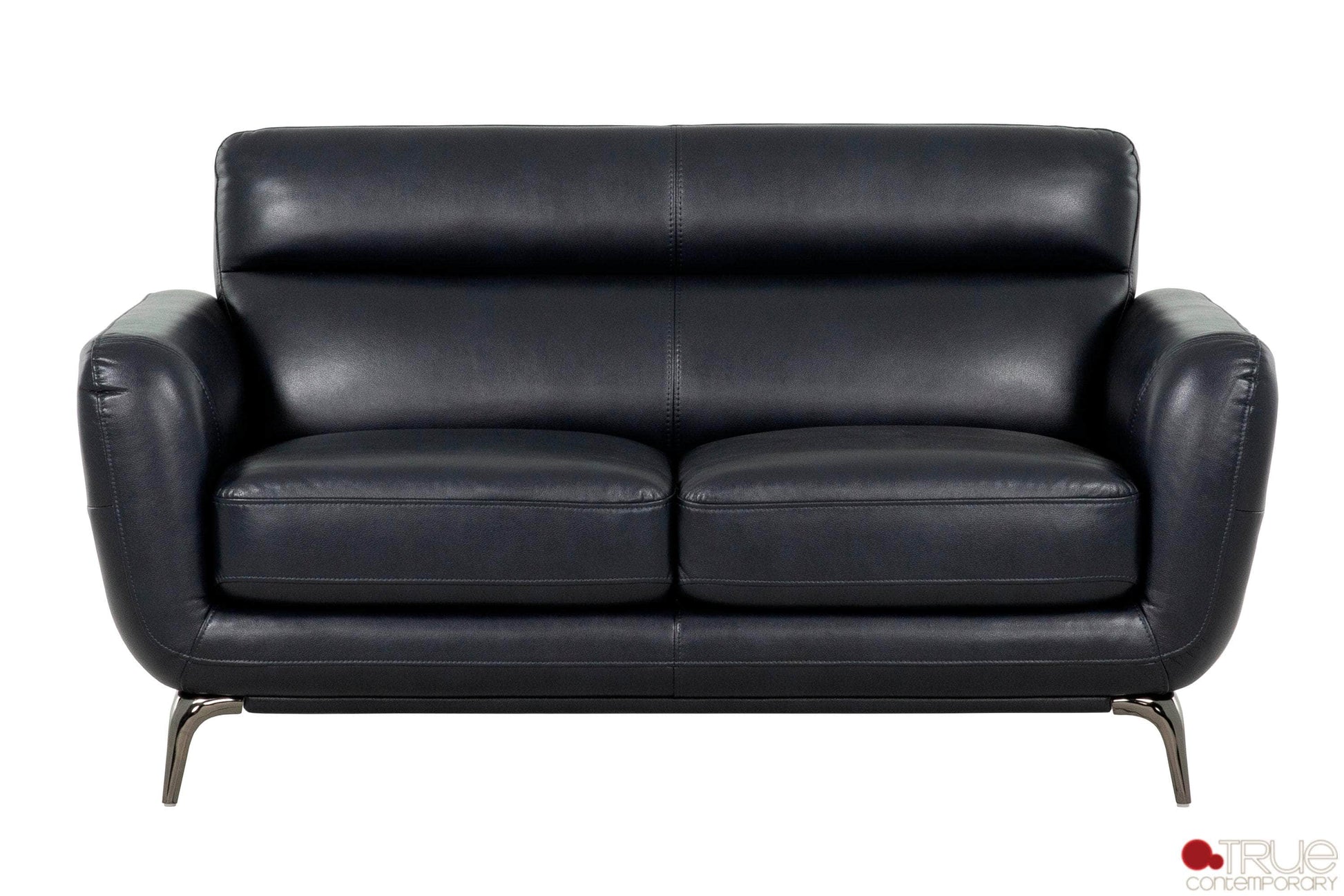 True Contemporary Sofa Set William 2 Piece Tufted Faux Leather Sofa and Loveseat Set - Available in 2 Colours