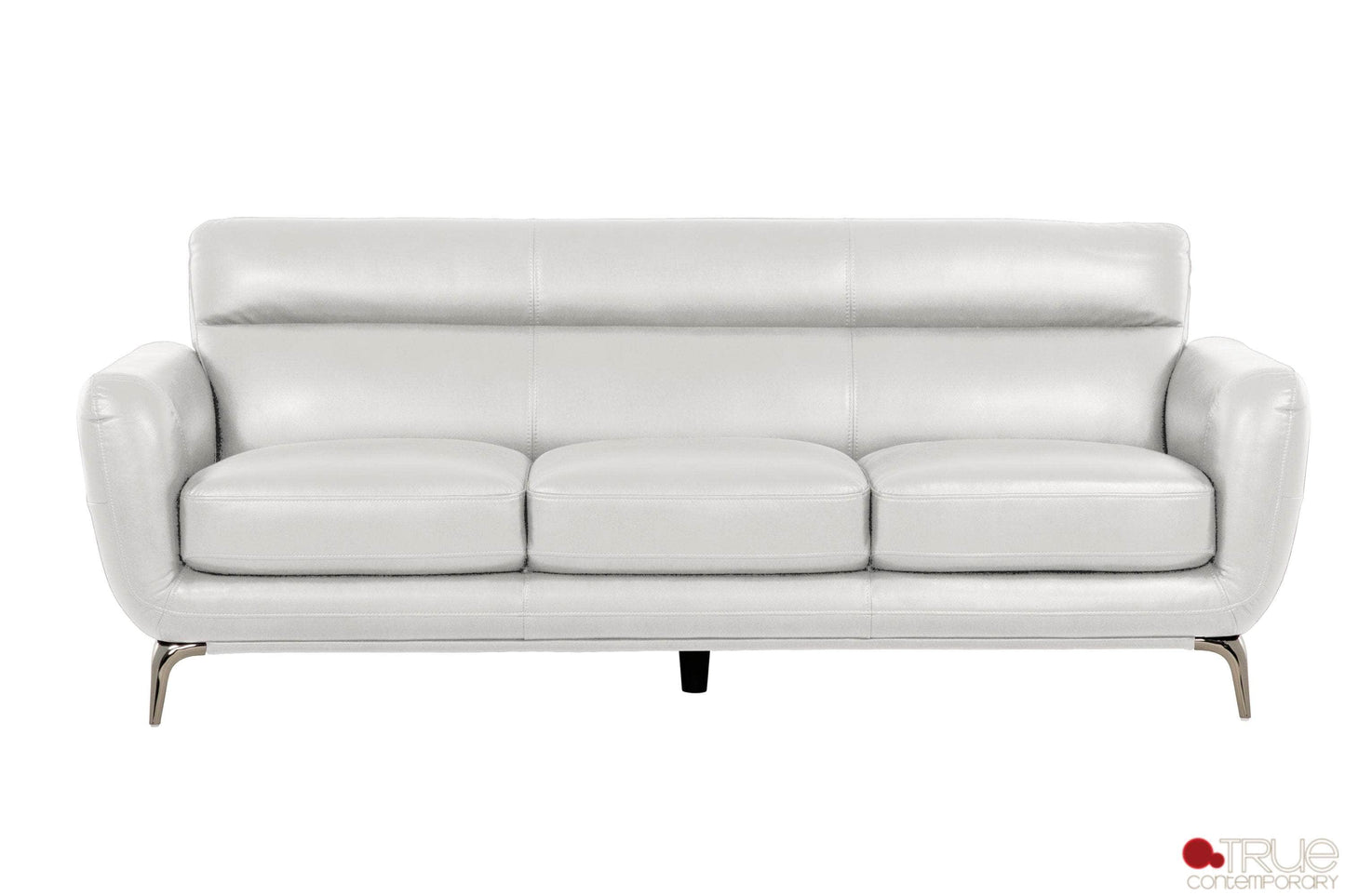 True Contemporary Sofa Set William 2 Piece Tufted Faux Leather Sofa and Loveseat Set - Available in 2 Colours