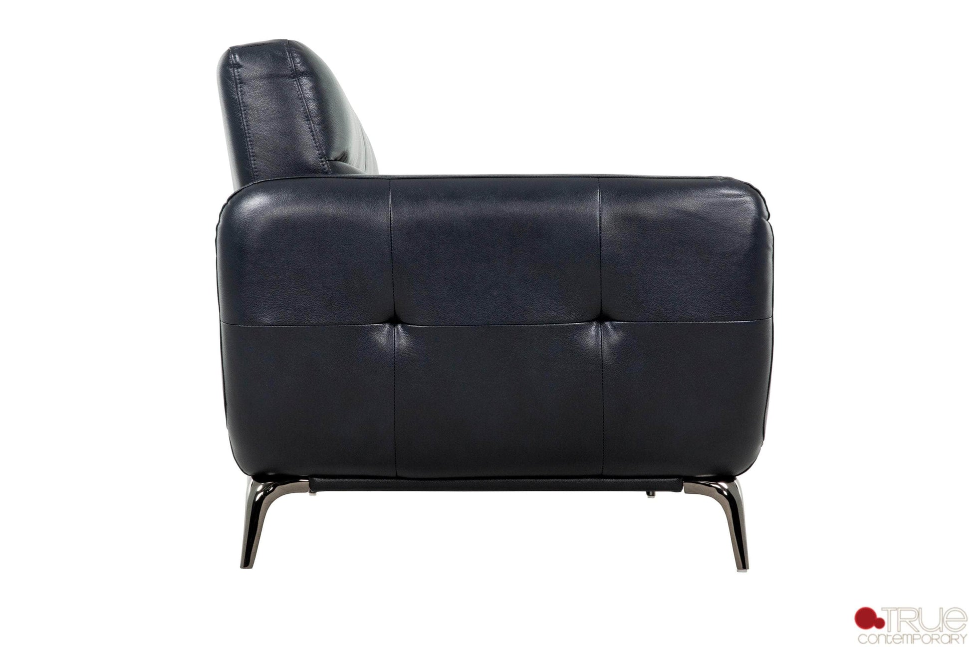 True Contemporary Sofa Set William 2 Piece Tufted Faux Leather Sofa and Loveseat Set - Available in 2 Colours
