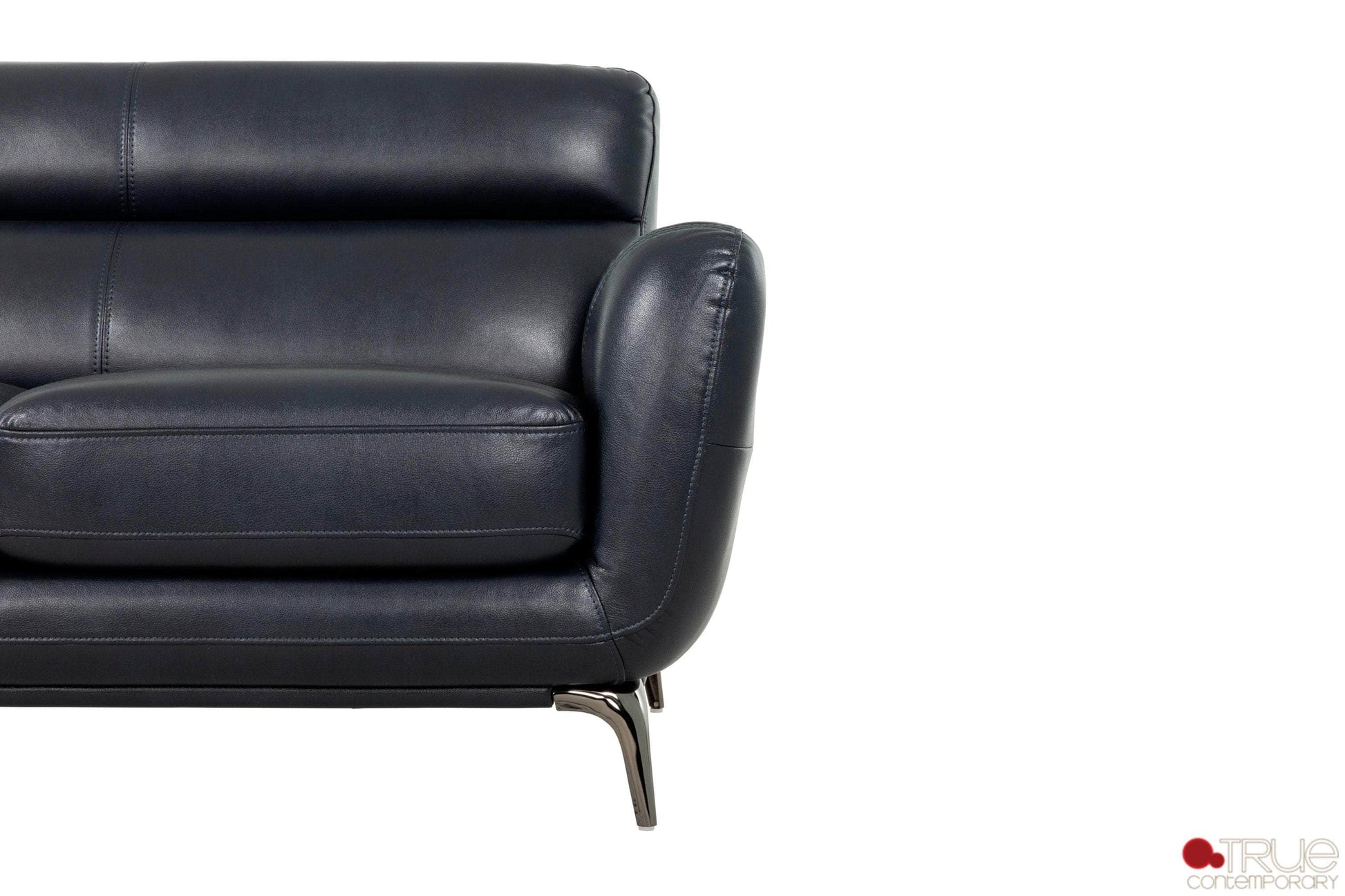 True Contemporary Sofa Set William 2 Piece Tufted Faux Leather Sofa and Loveseat Set - Available in 2 Colours