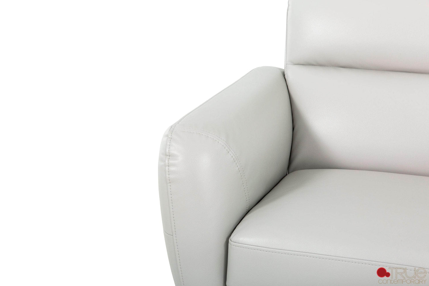 True Contemporary Sofa Set William 3 Piece Tufted Faux Leather Sofa and Loveseat Set - Available in 2 Colours