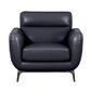 True Contemporary Sofa Set William 3 Piece Tufted Faux Leather Sofa and Loveseat Set - Available in 2 Colours