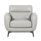 True Contemporary Sofa Set William 3 Piece Tufted Faux Leather Sofa and Loveseat Set - Available in 2 Colours