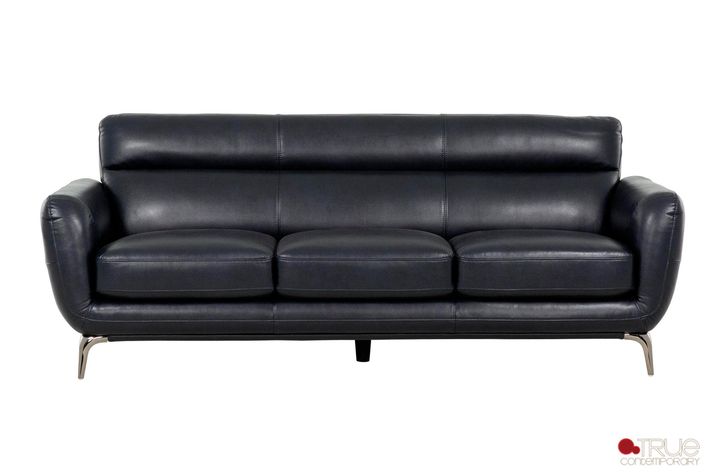 True Contemporary Sofa Set William 3 Piece Tufted Faux Leather Sofa and Loveseat Set - Available in 2 Colours