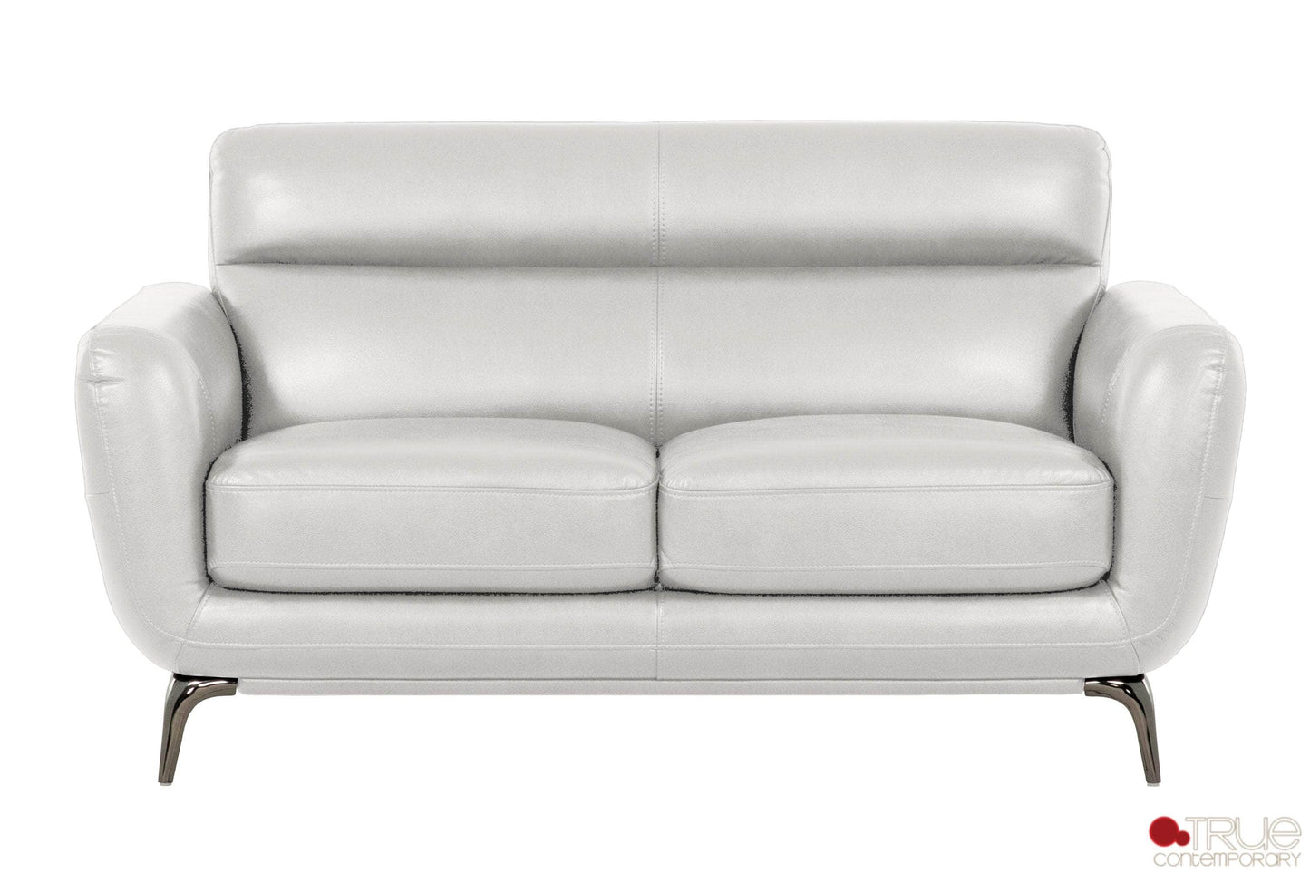 True Contemporary Sofa Set William 3 Piece Tufted Faux Leather Sofa and Loveseat Set - Available in 2 Colours