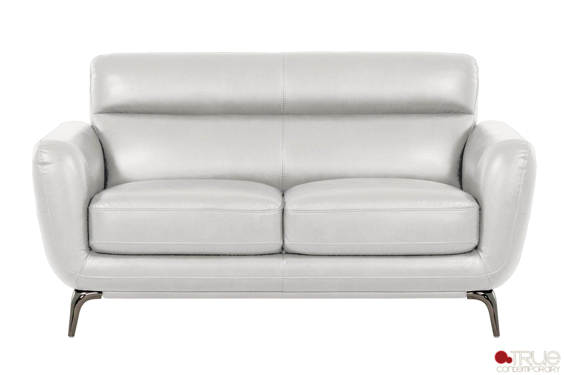 True Contemporary Sofa Set William 3 Piece Tufted Faux Leather Sofa and Loveseat Set - Available in 2 Colours
